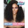 Lwigs New Arrivals Kinky Curly 180% Density Fast Shipping Unprocessed Virgin Human Hair 360 HD Lace Wig For Beginners NEW28