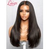 Lwigs Bleached Knots Layers Silky Straight Virgin Brazilian Human Hair 5x5 Lace Closure Wigs Pre Plucked Hairline Lwigs118