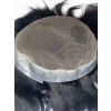 Lwigs Toupee For Men Toupee Black Hair Australia Human Hair Topper 6 Inches French Lace Men's Hairpieces TP03