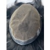 Lwigs Toupee For Men Toupee Black Hair Australia Human Hair Topper 6 Inches French Lace Men's Hairpieces TP03