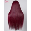 Lwigs Wear & Go Silk Straight Burgundy #99J Color Natural Hairline 5x5 Glueless Closure Wig Beginner Friendly 10s Install Lwigs128