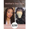 Mother's Day Love 5X5 HD Lace Closure Wigs Deep Curly Highlights With Body Wave Virgin Hair MD04