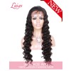 Pre-plucked Brazilian Virgin Human Hair Wigs Dream Swiss Lace Loose Curly Wavy Wigs With Baby Hair 360 Lace Wigs [LWigs13]