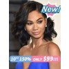 New Arrival Hot Summer Bob Hairstyle Human Hair $99 For A Wig Bleached Knots Body Wave Side Part 10 Inch C-Part Lace Wigs Lwigs249
