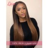 New Arrival Ombre Color 360 Lace Wigs Silk Straight Hair 100% Peruvian Human Hair Wig WIth Undetectable HD Lace Highlight Custom Wig Lwigs302