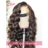 HD Lace Loose Wave Natural Black Color 13*6 Wigs Human Hair Lace Front Brazilian Virgin Side Part Wavy Hair For Black Women Lwigs293