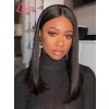 Undetectable HD Dream Swiss Lace Straight Short Bob Wig Brazilian Virgin Human Hair 360 Lace Wigs Lwigs157