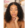 New Arrival Undetectable Dream Swiss Lace Curly Short Bob 360 Lace Frontal Wig Pre-bleached Knots Lwigs247