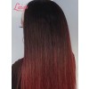 New Arrivals Glueless Wig Affordable #99J Ash Ombre Hair Color Virgin Human Hair Full End Colored Headband Wig Straight Lwigs396