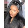 HD Dream Swiss Lace Kinky Straight 100% Virgin Human Hair Pre-Plucked Invisible Knots 360 Lace Wigs Lwigs19