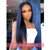 New Undetectable HD Lace Wig Yaki Straight 360 Lace Wigs 100% Virgin Human Hair Wigs Light Yaki 360 Lace Wigs With Baby Hair Lwigs27