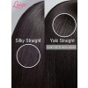 NEW Updated Pre-plucked Natural Yaki Hairline Undetectable Transparent Lace Human Hair 13x4 Kinky Straight Wigs Lwigs43