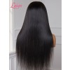 NEW Updated Pre-plucked Natural Yaki Hairline Undetectable Transparent Lace Human Hair 13x4 Kinky Straight Wigs Lwigs43