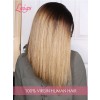 Straight Ombre Color 1b/30# Brazilian Virgin Hair 12A Grade Bob Style Lace Front Wigs Lwigs135