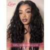 Pre-Plucked Natural Hairline Dream Swiss Lace Virgin Peruvian Hair Big Curly 360 Lace Front Wigs LWigs200
