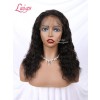 Pre-Plucked Natural Hairline Dream Swiss Lace Virgin Peruvian Hair Big Curly 360 Lace Front Wigs LWigs200