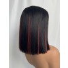 Lwigs New Arrivals Skinlike HD Lace Silky Straight Bob 12 Inch 200% Density Dress-up Highlight Color 5x5 Closure Wigs Lwigs720
