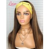 Mix Color Highlight Color Wig Blonde Affordable Glueless Wigs With Baby Hair Blonde Balayage Straight Hair Free Trendy Best Headband Wig Lwigs401