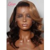 Sexy Blonde Highlights Short Bob Loose Wavy Style Lace Front Wig Virgin Hair Undetectable HD Lace For Summer Lwigs29