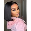 Cheap 13x4 Lace Front Wig Middle Part 100% Virgin Hair 10 Inch Bob Wig Pre-Plucked Natural Hairline Front Lace Wig Human Hair Lwigs358