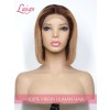 Short Hair Magic Glamorous Ash Blonde Brown Ombre Color Bob Lace Wig Dream Lace Frontal Wigs Single Knots Lwigs346