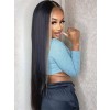 Silky Straight Hairstyles Free Shipping Remy Hair Pre-Plucked Natural Hairline Dream HD Swiss Lace 360 Wig Brazilian Hair Lace Wigs Lwigs176