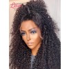 Summer Sale Curly Hairstyles 13x4 Lace Frontal Wig Plucked Natural Hairline Afro Curly Virgin Black Hair 13x4 Transparent Lace Front Wig SS03