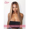 #1B/27 Silky Straight Ombre Color 360 Lace Wigs Virgin Hair Undetectable HD Dream Swiss Lace Pre-plucked Hairline Lwigs174 