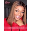 T#1B/30 Bob Haircut With Ombre Color Transparent HD Lace Wig Bleached Knots Full Lace Best Human Hair Wig 150 Density Lwigs304