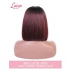 #T1B/99J Bob Haircut With Ombre Color Virgin 100% Human Hair Unprocessed 360 Brazilian Pre Plucked HD Lace Wig Lwigs160