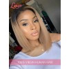 Two Tone Ombre Color #1b14 Light Brown Short Bob Style 100% Brazilian Virgin Human Hair 13X6 Lace Front Wigs [LWigs66]