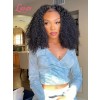 Undetectable Dream Swiss Lace 360 Frontal Wig 180% Density Kinky Curly Brazilian Virgin Human Hair 360 lace wig Lwigs177