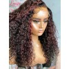 Undetectable HD Lace Wigs Human Hair Curly Plucked Hairline 13x6 Lace Front Wig Best Highlight Color For Black Hair Lwigs374