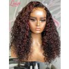 Undetectable HD Lace Wigs Human Hair Curly Plucked Hairline 13x6 Lace Front Wig Best Highlight Color For Black Hair Lwigs374
