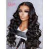 Unprocessed Brazilian 100% Virgin Human Hair 13*6 HD Lace Front Wig Transparent HD Lace With Bleached Knots Lwigs423