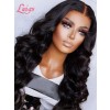 Unprocessed Brazilian 100% Virgin Human Hair 13*6 HD Lace Front Wig Transparent HD Lace With Bleached Knots Lwigs423