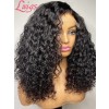 Unprocessed Curly Middle Part Full Lace Wig Pre-Plucked Single Knots Brazilian Human Hair Wigs Lwigs01