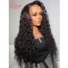 Unprocessed Virgin Brazilian Glueless 180% Density Human Hair Transparent HD Curly Full Lace Wigs Lwigs1244