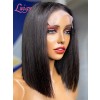 Silk Straight 100% Unprocessed Virgin Human Hair Short Bob Haircut 5x5 HD Lace Closure Wig With Baby Hair Lwigs417