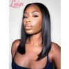 Unprocessed Virgin Human Hair Wig Natural Color 12 Inch Bob Wig Silk Straight 5x5 HD Lace Closure Bob Wig Styles With Baby Hair Lwigs417