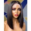 Unprocessed Virgin Human Hair Wig Natural Color 12 Inch Bob Wig Silk Straight 5x5 HD Lace Closure Bob Wig Styles With Baby Hair Lwigs417