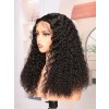 US Warehouse 48H Shipping Brazilian Virgin Human Hair Deep Wave 180% Density 360 HD Lace Wig Pre-Plucked Natural Hairline US06