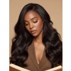 US Warehouse 48H Shipping Side Part Body Wave 200% Density Brazilian Human Hair 13x6 Skinlike HD Lace Front Wigs US08