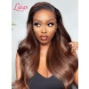 Ombre Color Virgin Brazilian Straight Natural Hair Glueless Full Lace Wig 180% Density Top Quality Plucked Hairline With Baby Hair Lwigs69