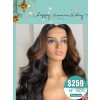 Women's Day Special Brown Balayage Color Body Wave Hairstyles 13x6 Brazilian Human Hair Middle Part Lace Front Wig WD06