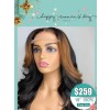 Women's Day Special Brown Balayage Color Body Wave Hairstyles 13x6 Brazilian Human Hair Middle Part Lace Front Wig WD06
