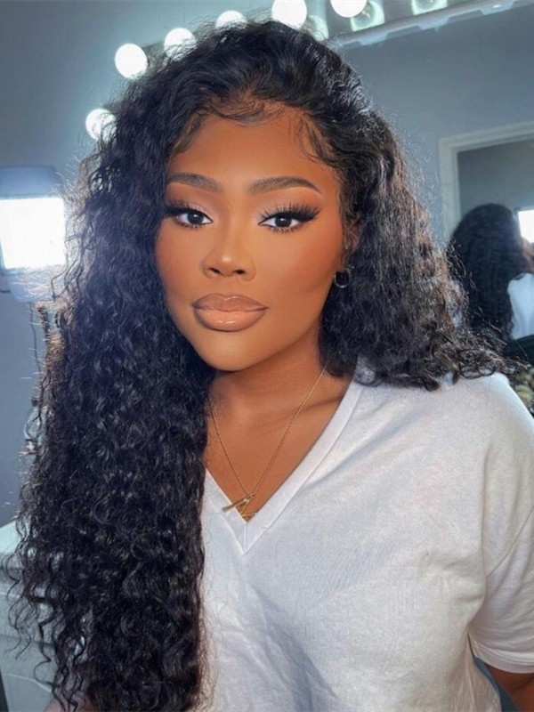 180% Density 13x6 HD Lace Wigs Brazilian Virgin Hair Kinky Curly Undetectable HD Lace With Natural Preplucked Hairline Lwigs192
