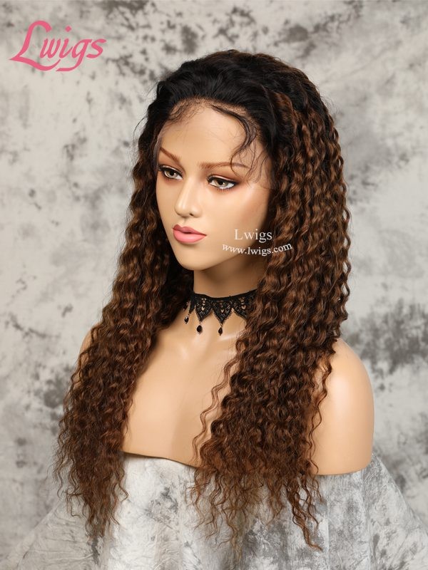 180% Density Ash Brown Wigs Human Hair Bleached Knots Dream Swiss Lace Frontal Kinky Curly Wig Hairstyles 360 Lace Wig With Elastic Band Lwigs147