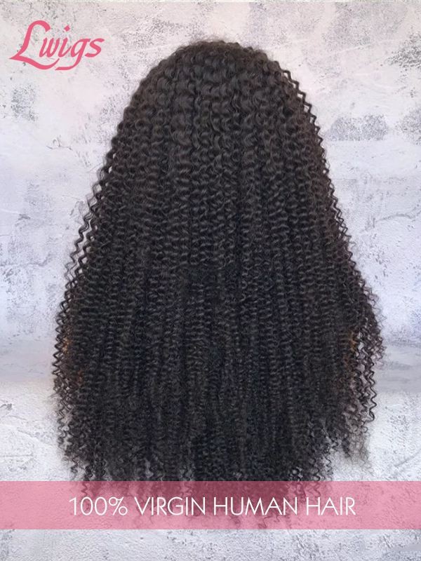 HD Lace Thick Virgin Hair Kinky Curly 360 Lace Wigs Human Hair Wigs Lwigs143