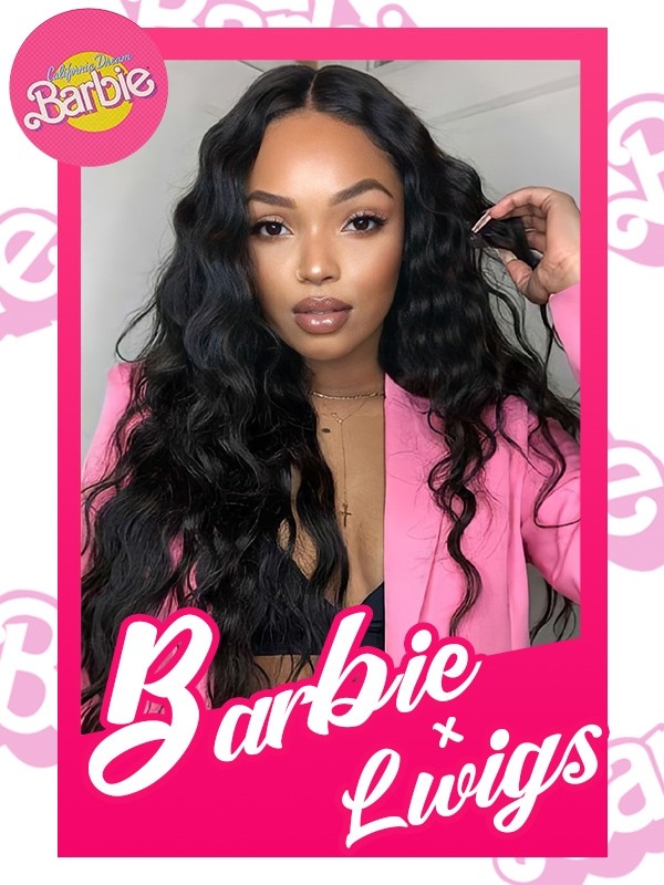 Lwigs Barbie Fashion Sale HD Lace Deep Wave Pre-Plucked Natural Hairline Beginner Friendly 13x6 Lace Front Wigs BA03